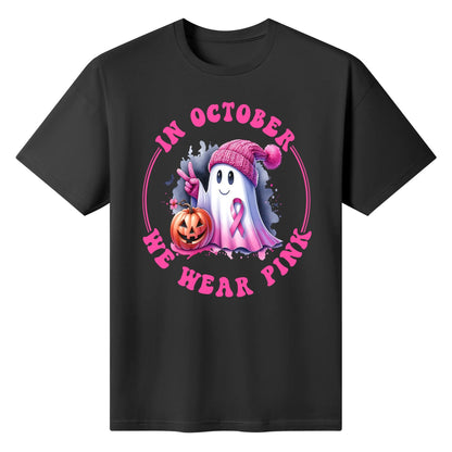 In October We Wear Pink - Womens Super Soft 100% Cotton T-Shirt