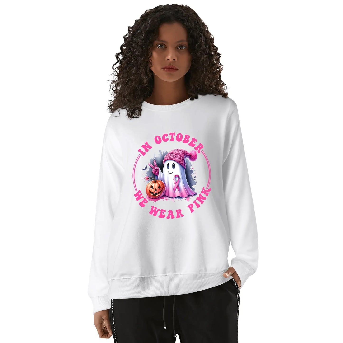 In October We Wear Pink - Unisex Soft 100% Cotton Sweatshirt