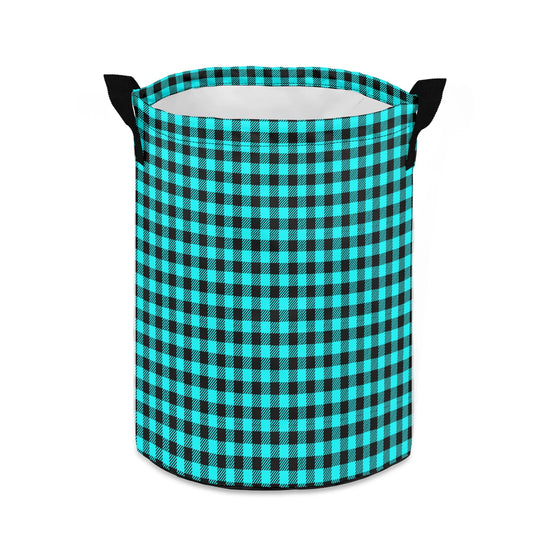 Buffalo Print Laundry Basket/Toy Storage, Durable Fabric, Generous Size, Dual Handles, Compact When Not In Use