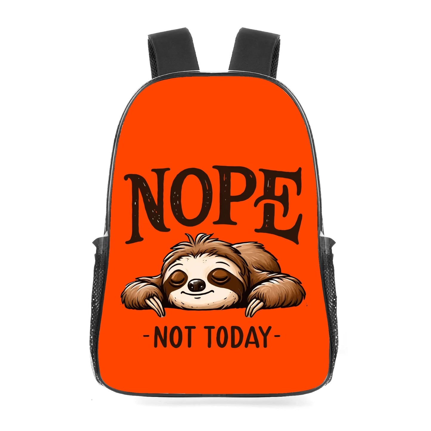 Nope Not Today - 17 Transparent See Through Backpack/Bookbag - Single Compartment