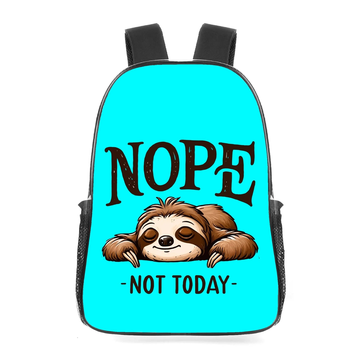 Nope Not Today - 17 Transparent See Through Backpack/Bookbag - Single Compartment