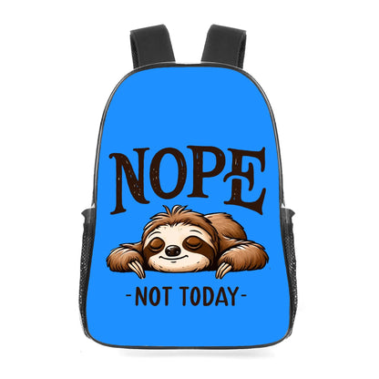 Nope Not Today - 17 Transparent See Through Backpack/Bookbag - Single Compartment