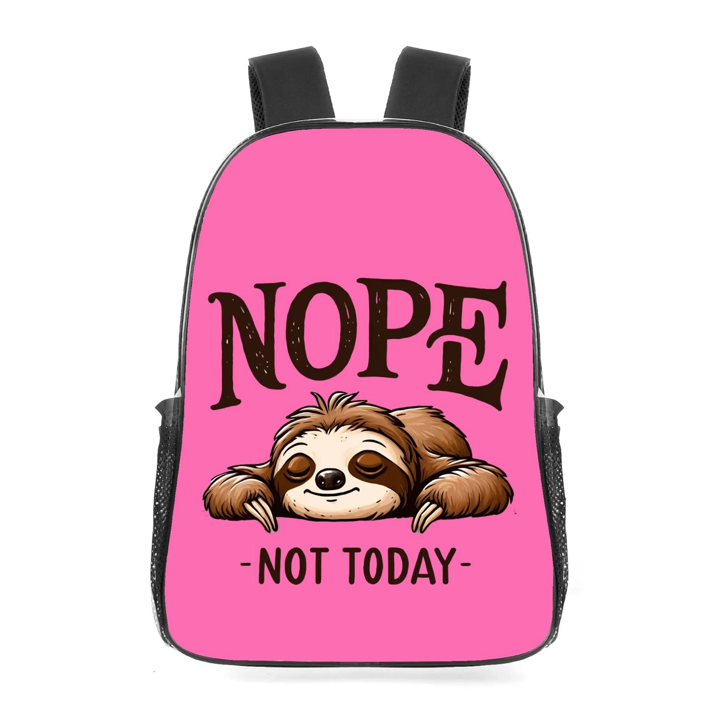 Nope Not Today - 17 Transparent See Through Backpack/Bookbag - Single Compartment