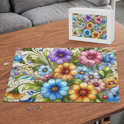 Stained Glass Bouquet - Jigsaw Puzzle (500 Pcs)