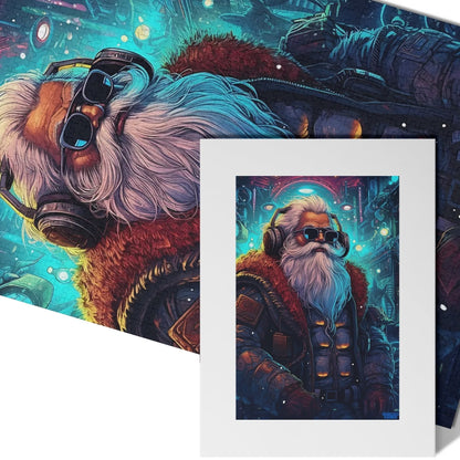 Cyberpunk Santa - Wooden Jigsaw Puzzle (1000 Pcs)