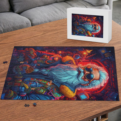 Cyberpunk Santa - Wooden Jigsaw Puzzle (1000 Pcs)