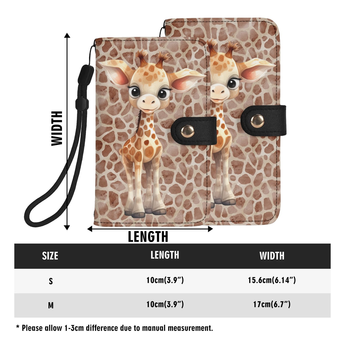 Baby Giraffe - Unique Cell Phone Flip Case fits Most Mobile Phones