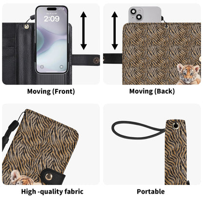 Baby Tiger - Unique Cell Phone Flip Case fits Most Mobile Phones