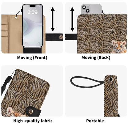 Baby Tiger - Unique Cell Phone Flip Case fits Most Mobile Phones