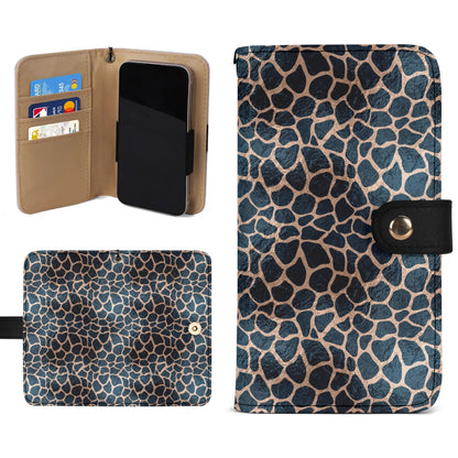 Rose Gold Giraffe Print - Unique Cell Phone Flip Case fits Most Mobile Phones