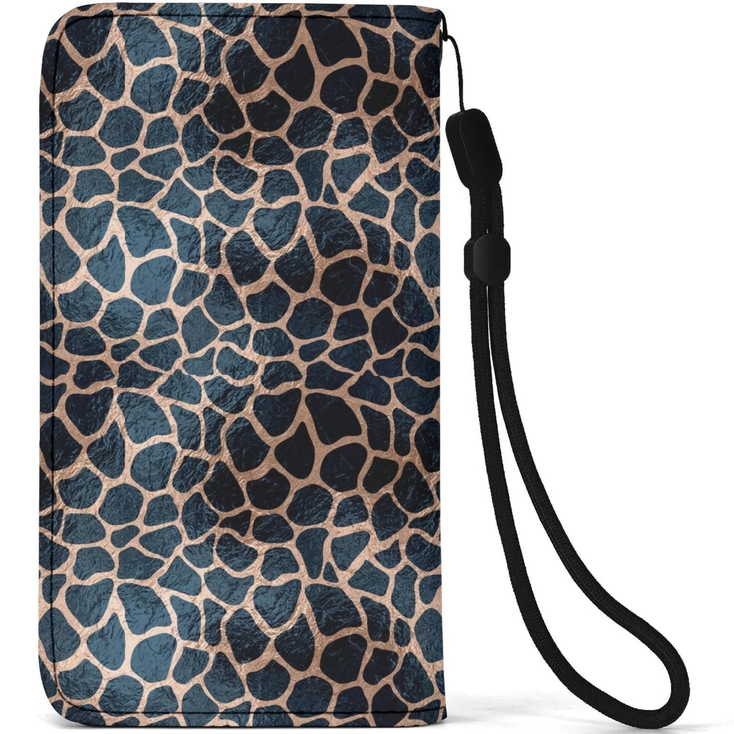 Rose Gold Giraffe Print - Unique Cell Phone Flip Case fits Most Mobile Phones