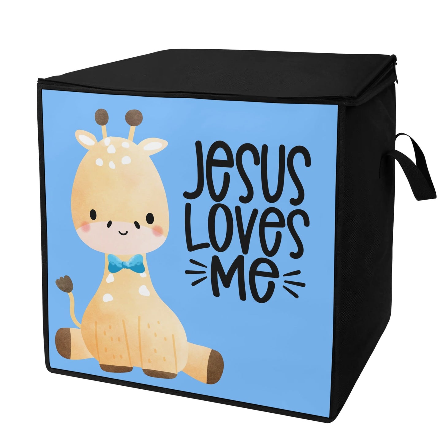 Baby Giraffe -  Bedding/Toys Storage Box ZIPPERED Collapsible Bag