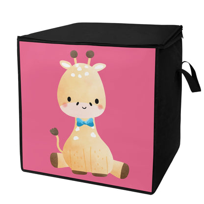 Baby Giraffe -  Bedding/Toys Storage Box ZIPPERED Collapsible Bag