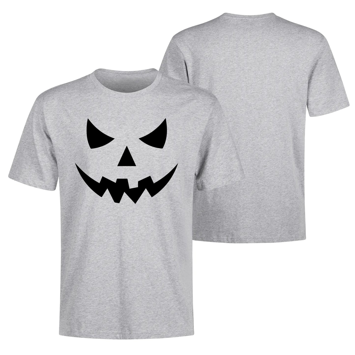 Jack O Lantern Face - Mens Soft 100% Cotton Halloween Costume Funny T-Shirt