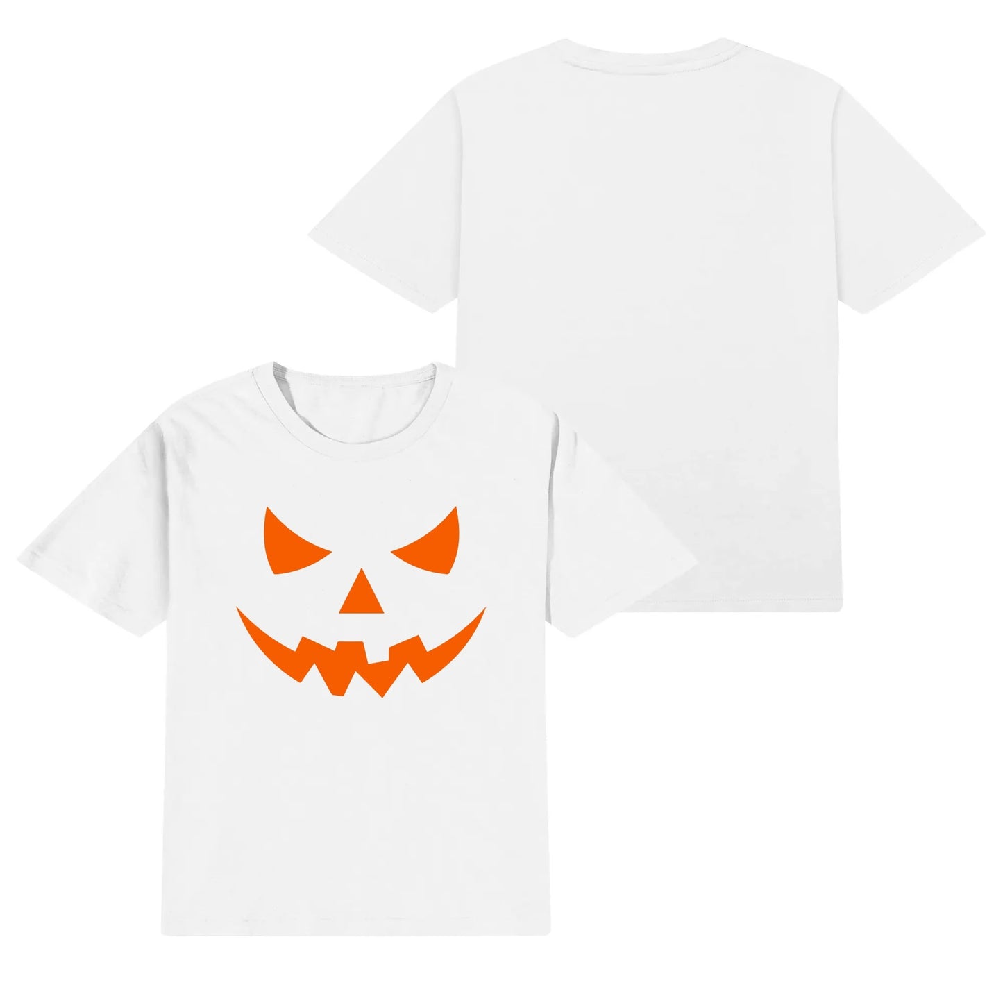 Jack O Lantern Face - Kids 100% Soft Cotton Halloween Costume T-Shirts