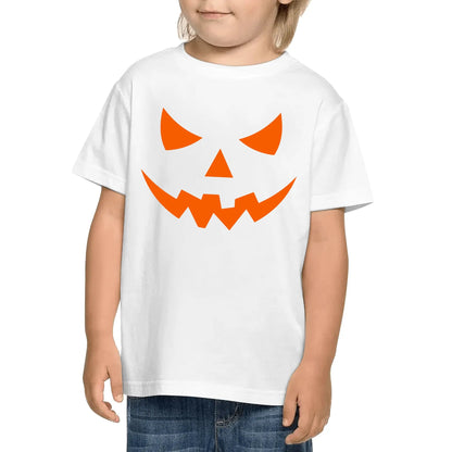 Jack O Lantern Face - Kids 100% Soft Cotton Halloween Costume T-Shirts