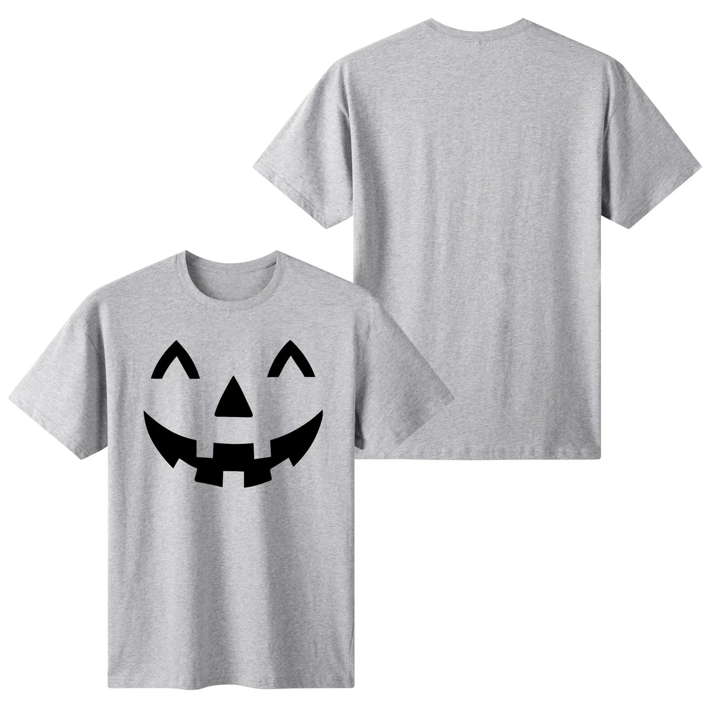 Jack O Lantern Face - Womens Super Soft 100% Cotton Halloween Costume Funny T-Shirt