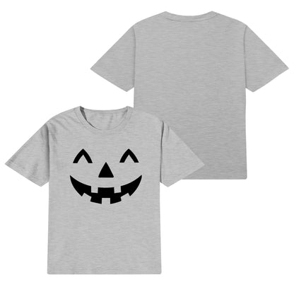 Jack O Lantern Face - Kids 100% Soft Cotton Halloween Costume T-Shirts