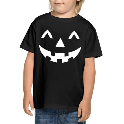 Jack O Lantern Face - Kids 100% Soft Cotton Halloween Costume T-Shirts