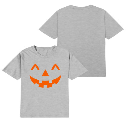 Jack O Lantern Face - Kids 100% Soft Cotton Halloween Costume T-Shirts