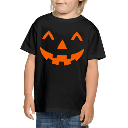 Jack O Lantern Face - Kids 100% Soft Cotton Halloween Costume T-Shirts