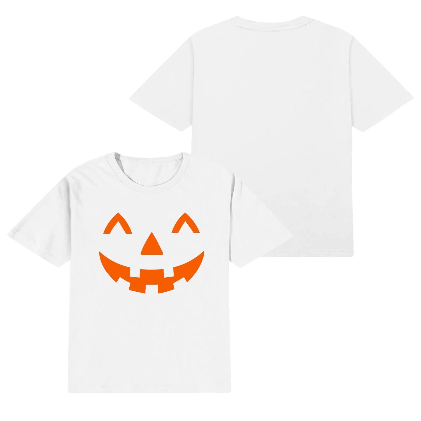 Jack O Lantern Face - Kids 100% Soft Cotton Halloween Costume T-Shirts