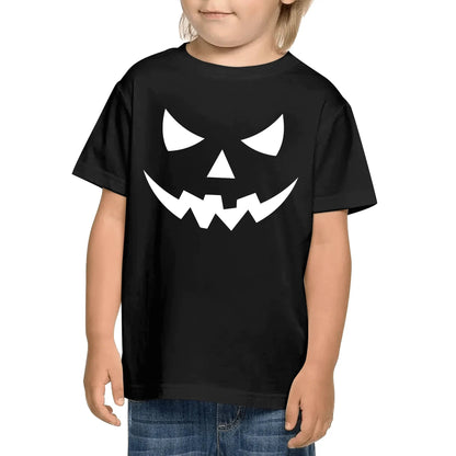 Jack O Lantern Face - Kids 100% Soft Cotton Halloween Costume T-Shirts