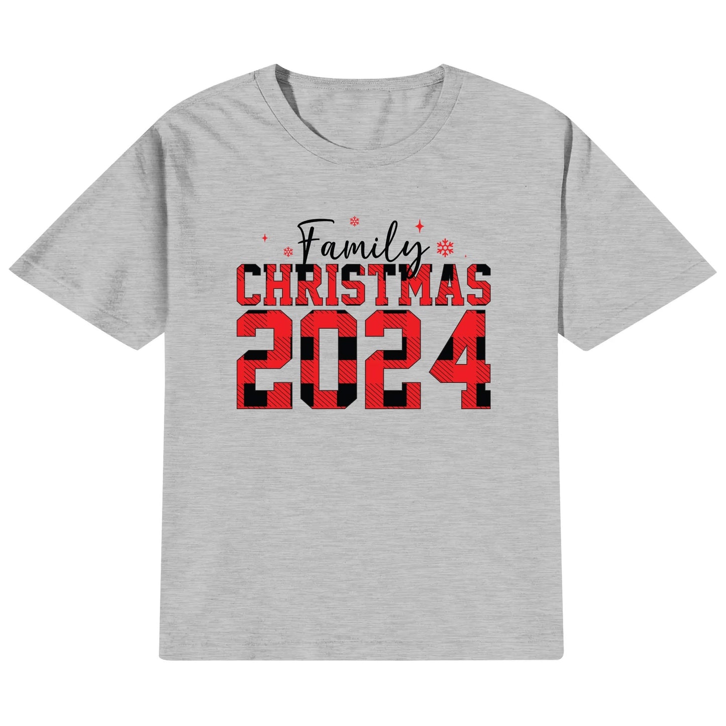 Family Christmas 2024 - Kids 100% Cotton Xmas Day Matching T-Shirt