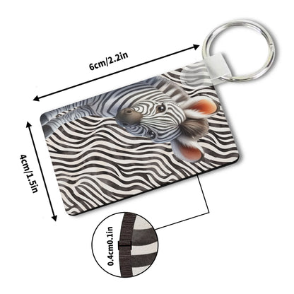 Heartfelt Gift Ideas: Unique Fun African Animal Prints Keychains - Double-Sided Printed, Unique Designs, Perfect for Luggage & Keys