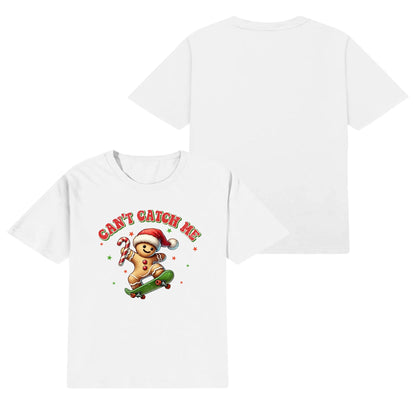 Can't Catch Me - Kids 100% Soft Cotton Christmas T-Shirts