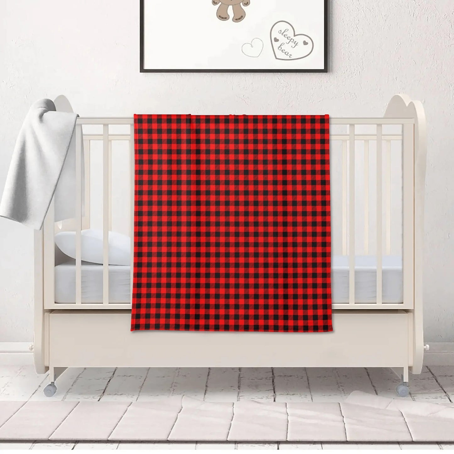 Truly Canadian Buffalo Plaid -Soft Flannel Breathable Blanket 4 Sizes for Kids