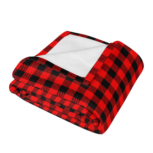 Truly Canadian Buffalo Plaid -Soft Flannel Breathable Throw Blanket - 4 Sizes