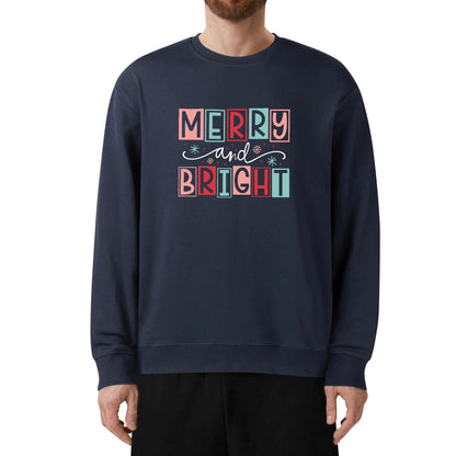 Merry and Bright - Unisex Soft 100% Cotton Sweatshirt