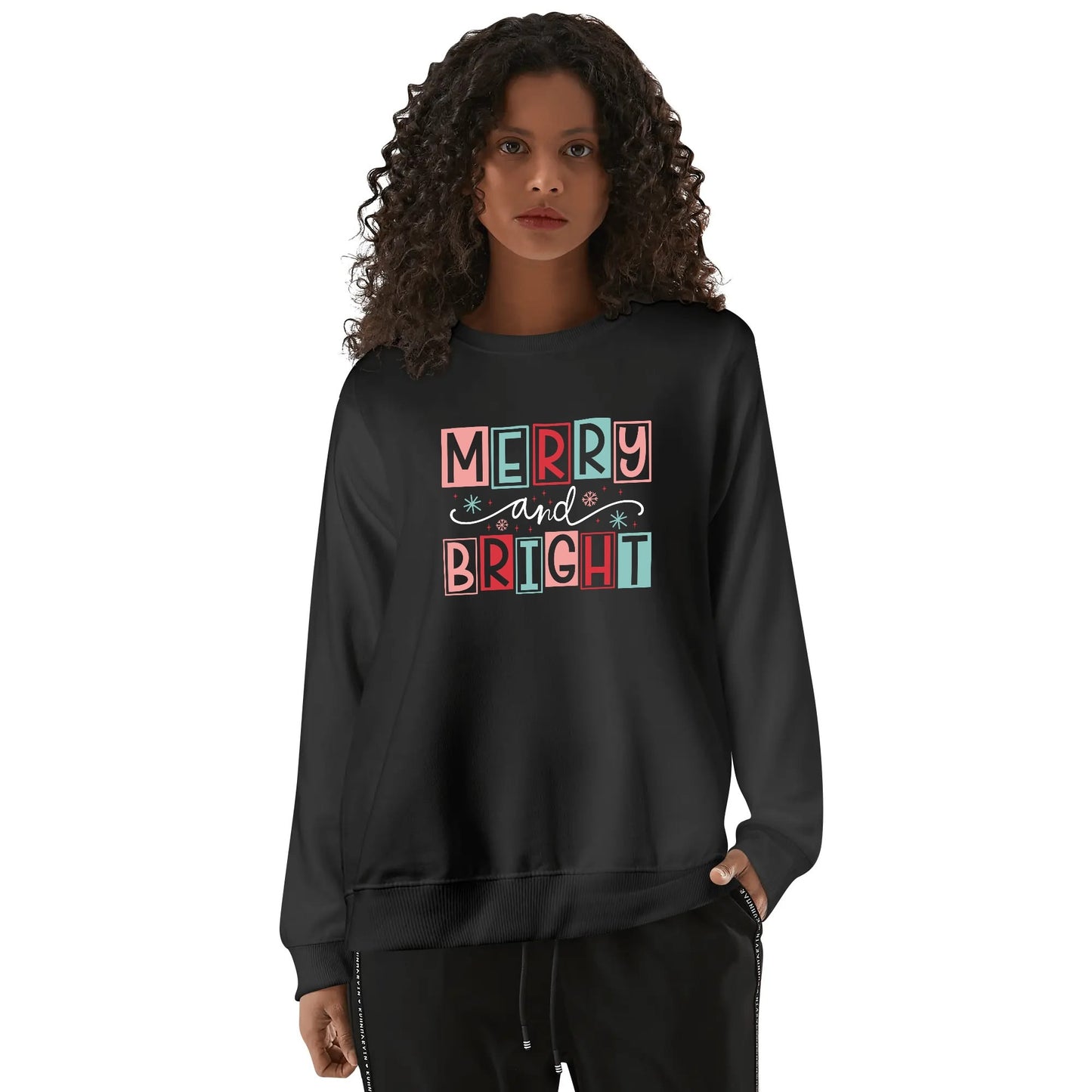 Merry and Bright - Unisex Soft 100% Cotton Sweatshirt