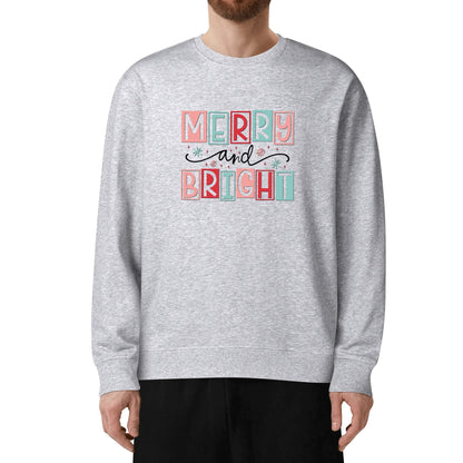 Merry and Bright - Unisex Soft 100% Cotton Sweatshirt