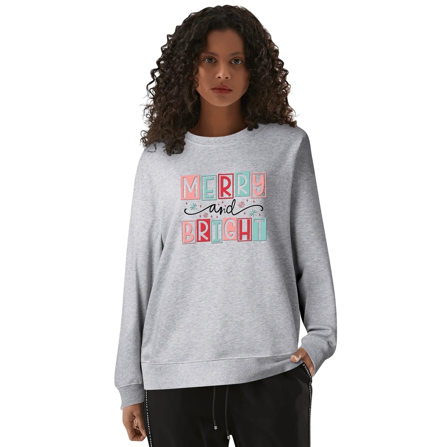 Merry and Bright - Unisex Soft 100% Cotton Sweatshirt