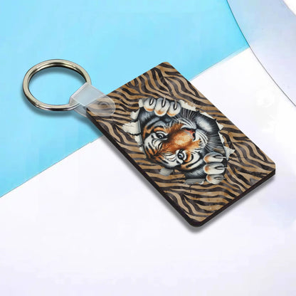 Heartfelt Gift Ideas: Unique Fun African Animal Prints Keychains - Double-Sided Printed, Unique Designs, Perfect for Luggage & Keys