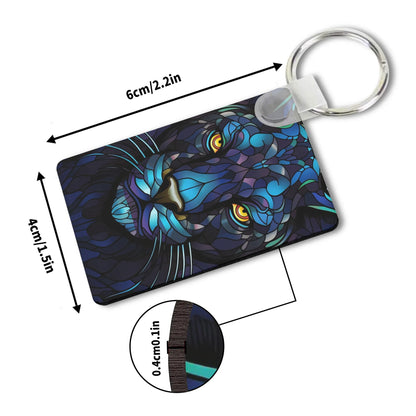 Heartfelt Gift Ideas: Unique Fun & Beautiful Up Close & Personal Animal Keychains - Double-Sided Printed, Unique Designs, Perfect for Luggage & Keys