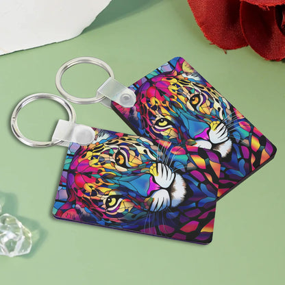 Heartfelt Gift Ideas: Unique Fun & Beautiful Up Close & Personal Animal Keychains - Double-Sided Printed, Unique Designs, Perfect for Luggage & Keys