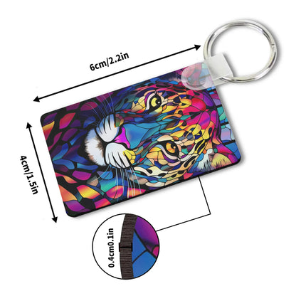 Heartfelt Gift Ideas: Unique Fun & Beautiful Up Close & Personal Animal Keychains - Double-Sided Printed, Unique Designs, Perfect for Luggage & Keys