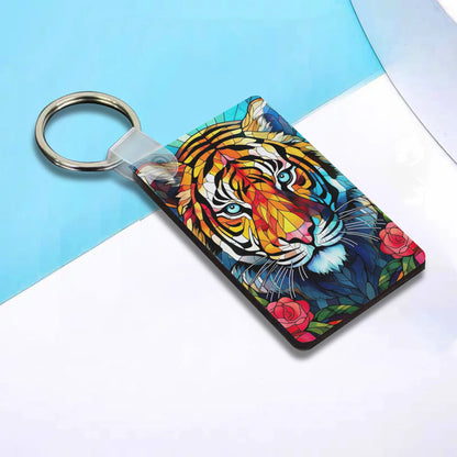 Heartfelt Gift Ideas: Unique Fun & Beautiful Up Close & Personal Animal Keychains - Double-Sided Printed, Unique Designs, Perfect for Luggage & Keys