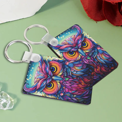 Heartfelt Gift Ideas: Unique Fun & Beautiful Up Close & Personal Animal Keychains - Double-Sided Printed, Unique Designs, Perfect for Luggage & Keys