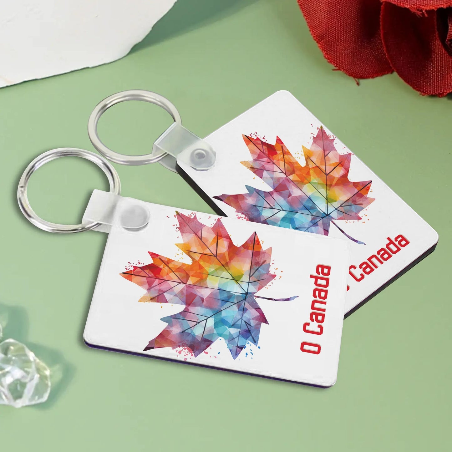 Heartfelt Gift Ideas: Unique Fun Canadian Keychains - Double-Sided Printed, Unique Designs, Perfect for Luggage & Keys