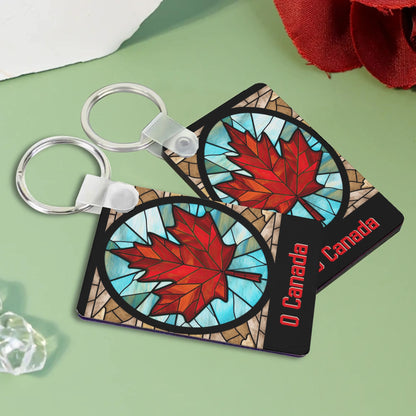 Heartfelt Gift Ideas: Unique Fun Canadian Keychains - Double-Sided Printed, Unique Designs, Perfect for Luggage & Keys