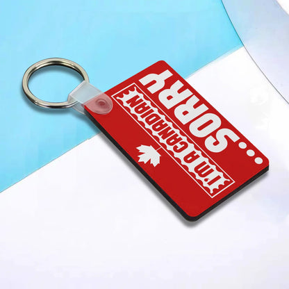 Heartfelt Gift Ideas: Unique Fun Canadian Keychains - Double-Sided Printed, Unique Designs, Perfect for Luggage & Keys