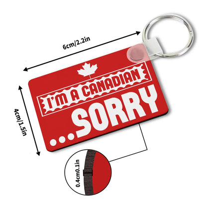 Heartfelt Gift Ideas: Unique Fun Canadian Keychains - Double-Sided Printed, Unique Designs, Perfect for Luggage & Keys