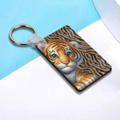 Heartfelt Gift Ideas: Unique Fun African Animal Prints Keychains - Double-Sided Printed, Unique Designs, Perfect for Luggage & Keys