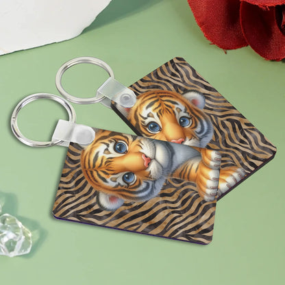 Heartfelt Gift Ideas: Unique Fun African Animal Prints Keychains - Double-Sided Printed, Unique Designs, Perfect for Luggage & Keys