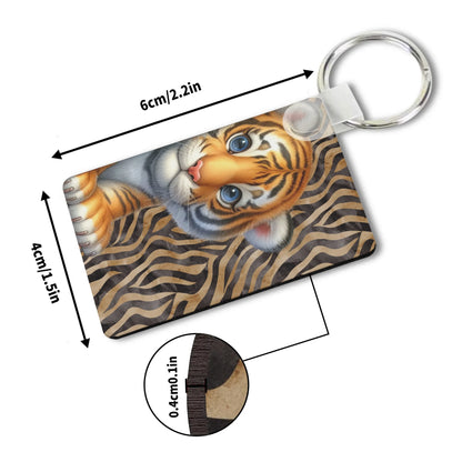 Heartfelt Gift Ideas: Unique Fun African Animal Prints Keychains - Double-Sided Printed, Unique Designs, Perfect for Luggage & Keys