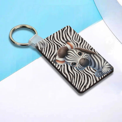 Heartfelt Gift Ideas: Unique Fun African Animal Prints Keychains - Double-Sided Printed, Unique Designs, Perfect for Luggage & Keys